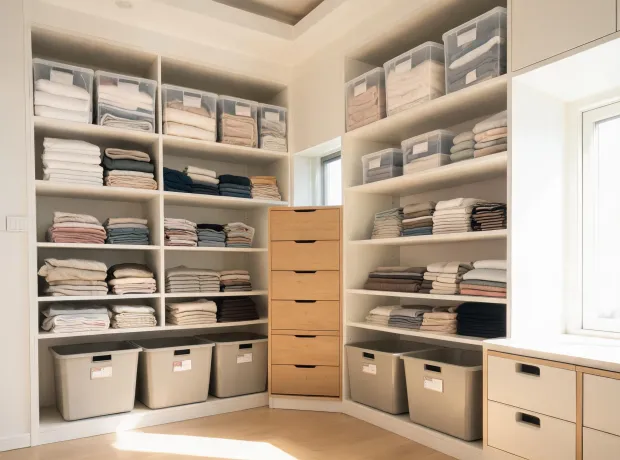 Family closet storage